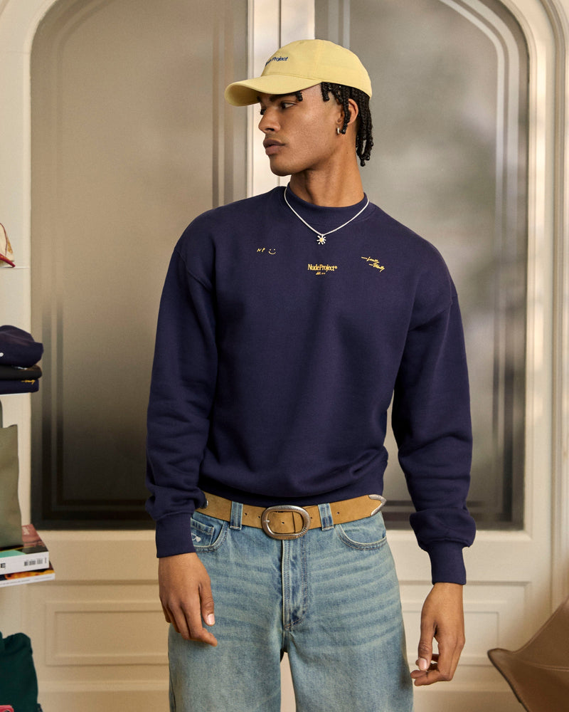 GLOBAL SOON SWEATSHIRT NAVY