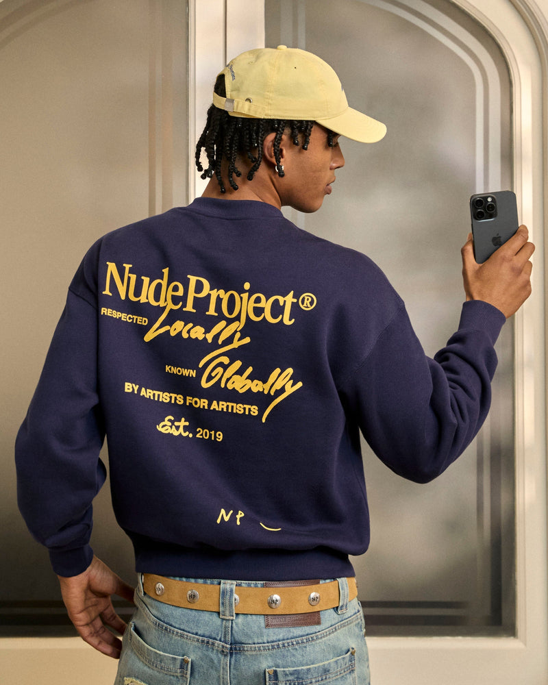 GLOBAL SOON SWEATSHIRT NAVY