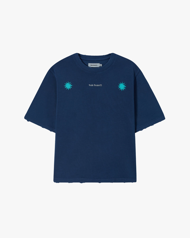 SOLET CROPPED TEE NAVY