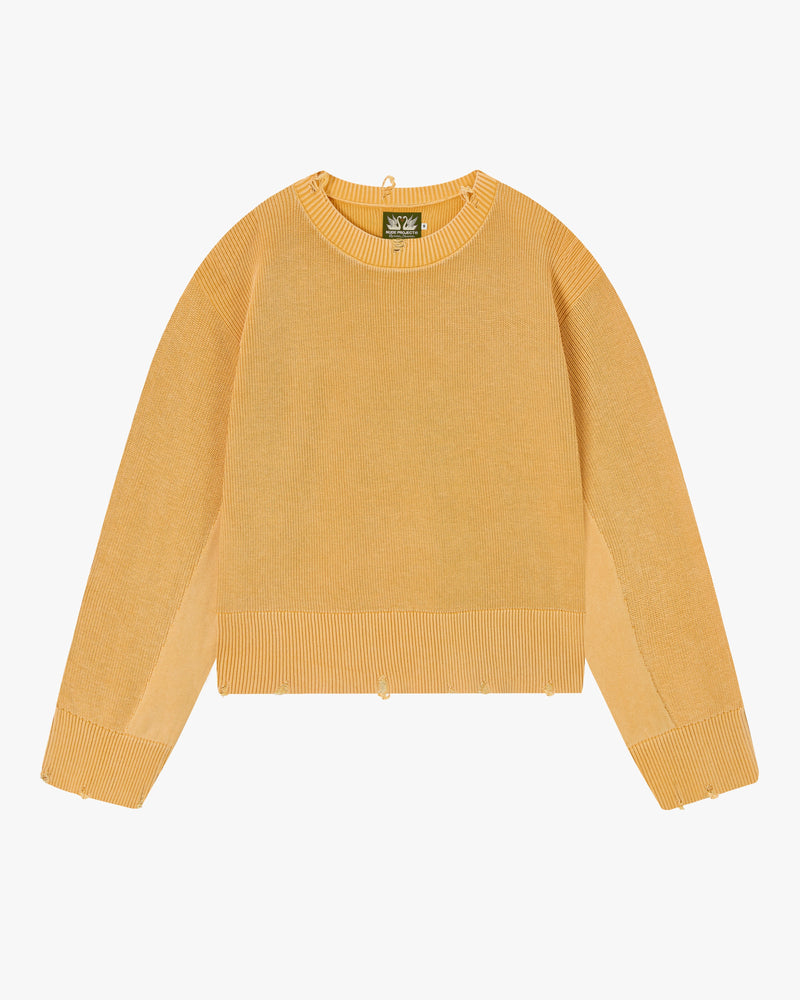 PERFECT CROP KNIT YELLOW